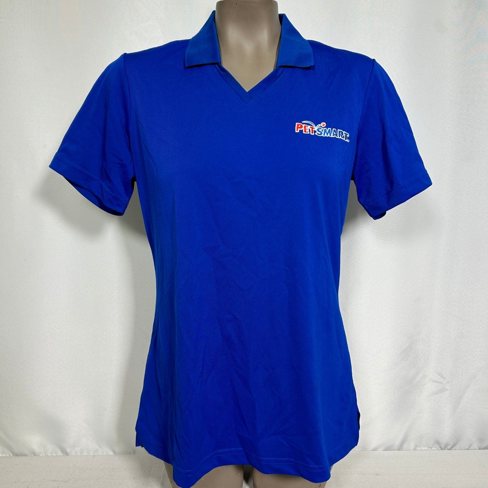 PetSmart Store Employee Uniform WearGuard Royal Blue Polo Shirt Women's SMALL